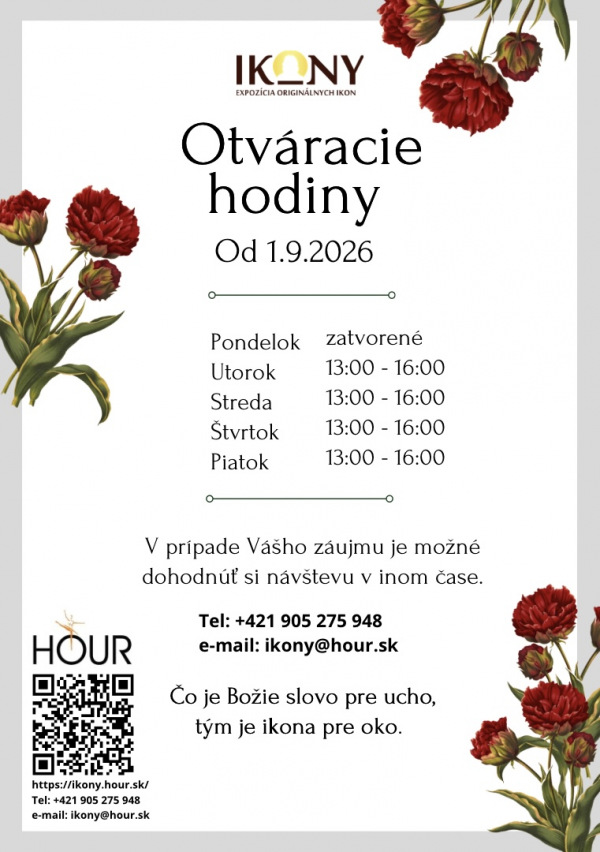 Otvaracie hodiny 2026